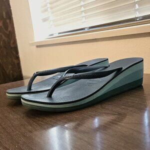 Havaianas Platform Wedge Flip Flops Size 11